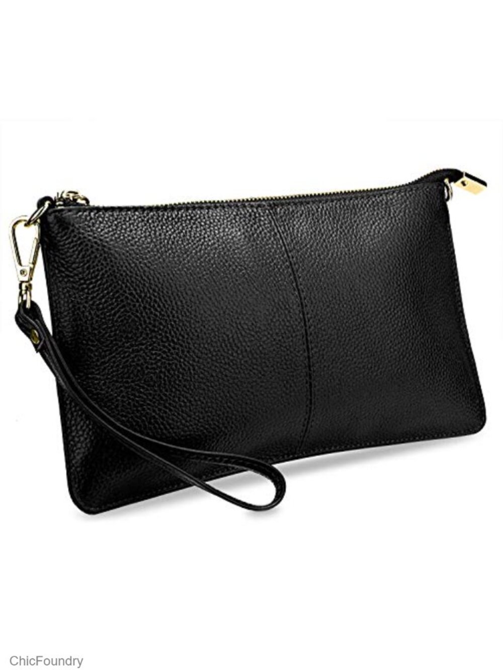 Genuine Leather Wristlet Clutch Wallet Crossbody Bag Multi Pockets